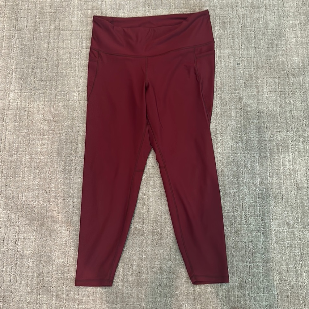 Old Navy Red Leggings Comfortable Athletic Wear